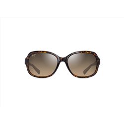 Maui Jim Hiluhilu Sunglasses Women's Shiny Dark Havana Frame HCL Bronze Lens Polarized Brown