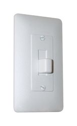 TayMac Masque White 1 gang Plastic Toggle Wall Plate 1 pk