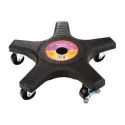 Down Under Decksaver 3.5 in. H X 15.25 in. W X 15.25 in. D X 15.25 in. D Plastic Plant Caddy Black