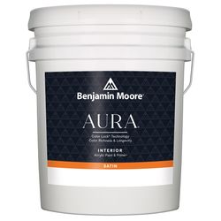 Benjamin Moore Aura Satin Base 1 Paint and Primer Interior 5 gal