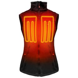 ActionHeat XS Sleeveless Women's Full-Zip Heated Vest Kit Black