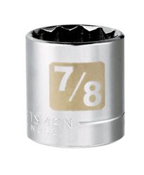 Craftsman 7/8 in. S X 3/8 in. drive S SAE 12 Point Standard Socket 1 pc