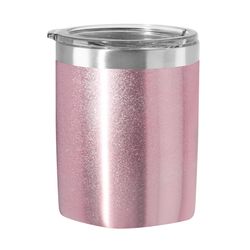 OGGI Rocks 10 oz Pink Sparkle BPA Free Double Wall Vacuum Insulated Tumbler