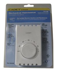 Cadet T522W Heating Dial Double Pole Line Voltage Thermostat