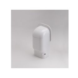 Slimduct Lineset Cover Wall Inlet 3.75 in. W X 3.5 in. H White