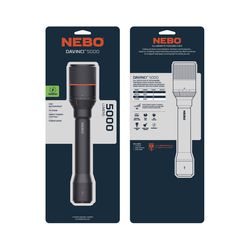 NEBO DaVinci 5000 lm Black/Gray LED Rechargeable Flashlight 21700 Battery