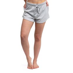 Hello Mello CuddleBlend Women's Shorts L Gray