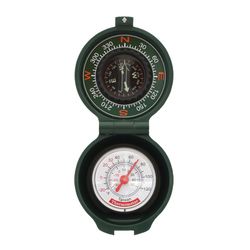 Coghlan's Black Compass/Thermometer 0.98 in. H X 2.17 in. W X 4.72 in. L 1 pk