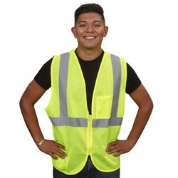 Cordova Cor-Brite Reflective Safety Vest Lime L