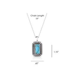 Montana Silversmiths Women's Turquoise Sky Silver/Turquoise Necklace