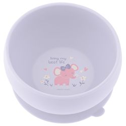 Stephen Joseph Purple Silicone Elephant Bowl 4.75 in. D 1 pc