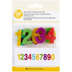 Wilton Rainbow Unscented Scent Birthday Candles