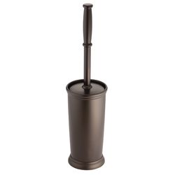iDesign Kent Toilet Bowl Brush & Holder Brown