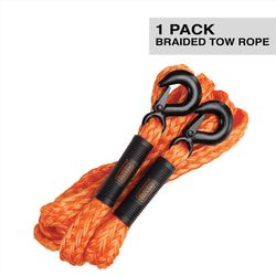 Black+Decker 4500 lb. cap. 14 ft. Tow Rope with Hooks