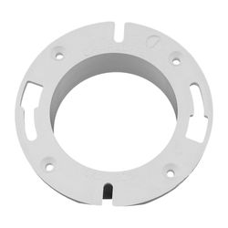 Charlotte Pipe Schedule 40 4 in. Hub X 4 in. D Hub PVC 7 in. Closet Flange 1 pk