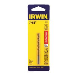 IRWIN 7/64 in. X 2-5/8 in. L High Speed Steel Drill Bit Set Straight Shank 2 pc