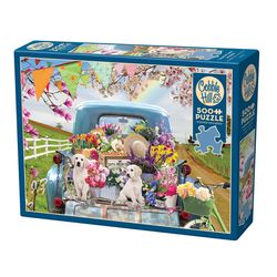 Cobble Hill Country Truck In Spring Jigsaw Puzzle 500 pc