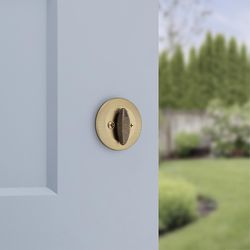 Kwikset Antique Brass Metal Deadbolt