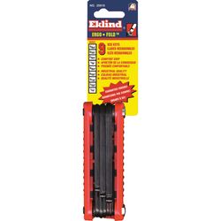 Eklind 5/64" to 1/4" SAE Ergo Fold 9 in 1 Ball End Hex Key Set 1 pc