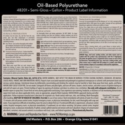 Old Masters Semi-Gloss Clear Oil-Based Polyurethane 1 gal