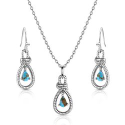 Montana Silversmiths Women's Turquoise Tear Drop Jewelry Sets