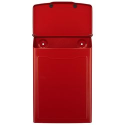 Architectural Mailboxes Marina Minimalist Galvanized Steel Wall Mount Red Mailbox
