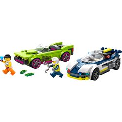 LEGO City Police Car & Muscle Car Chase Building Set Multicolor 213 pc