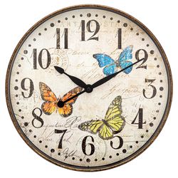 Westclox 12 in. L X 12 in. W Indoor Vintage Analog Wall Clock Glass/Plastic Multicolored