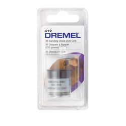 Dremel 1 in. Emery Center Mount Sanding Disc 220 Grit Medium 36 pk