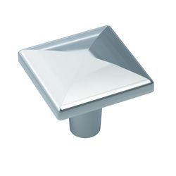 Amerock Extensity Square Cabinet Knob 1-1/16 in. Polished Chrome 1 pk