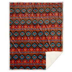 Carstens Inc 68 in. H X 68 in. L Multicolored Polyester Throw Blanket