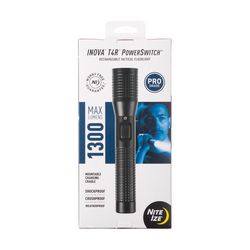 Nite Ize INOVA 1300 lm Black LED Rechargeable Tactical Flashlight 18650 Battery