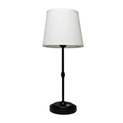 Galena 16.9 in. Matte Black Table Lamp