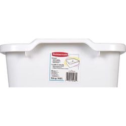 Rubbermaid 15.5 in. L X 12.75 in. W X 7.75 in. H White Plastic Dish Pan