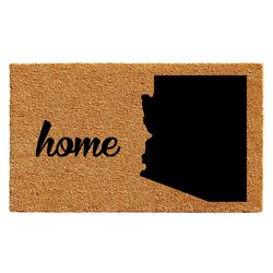 Calloway Mills 2 ft. W X 3 ft. L Black/Natural Coir/Vinyl Door Mat