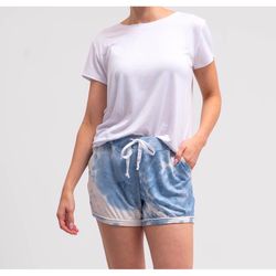 Hello Mello Dyes The Limit Women's Shorts M/L Blue