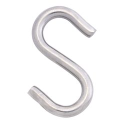 Hampton Medium Silver Stainless Steel 1.43 in. L S-Hook 40 lb 1 pk