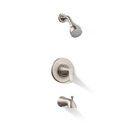 Sterling Valton Vibrant Brushed Nickel Tub and Shower Faucet