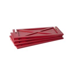 Glitzhome Red X-Shape Tree Collar 11 in.