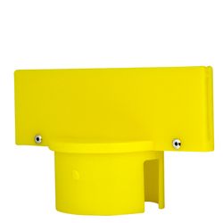 Mr. Chain 3 in. H Yellow Plastic Sign Adapter
