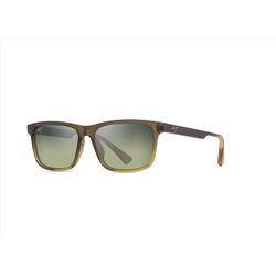 Maui Jim Okina Sunglasses Men's hiny Trans Mil Green to Yellw Frame Maui HT Lens Polarized
