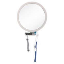 Zadro Z'Fogless 6 in. H X 6 in. W Portable Shower Mirror Natural White