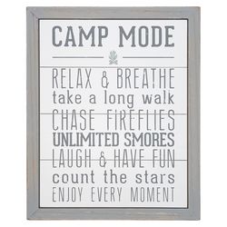 Pavilion We People 15 in. H X 12 in. L Distressed Gray MDF Wall Sign