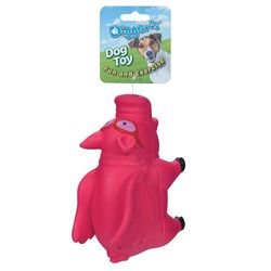 Boss Pet Digger's For Dog Pink Flying Grunting Pig Dog Toy 1 pk
