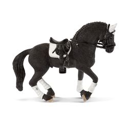 Schleich Horse Club Frisian Stallion Riding Tournament Toy Black/White