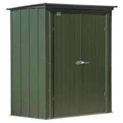 Scotts 5 ft. x 3 ft. Metal Vertical Pent Storage Shed without Floor Kit