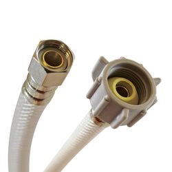 Fluidmaster 3/8 in. Ballcock X 7/8 in. D Ballcock 9 in. Reinforced PVC Toilet Supply Line
