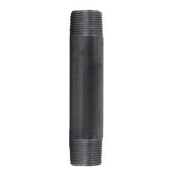 STZ Industries 1 in. MIP each X 1 in. D MIP Black Steel 6 in. L Nipple