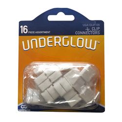 Continu-us Underglow White Plug-In LED Tape Light Connector 16 pk