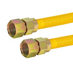 Eastman 3/4 in. FIP in. X 3/4 in. D FIP 36 in. Stainless Steel Gas Connector